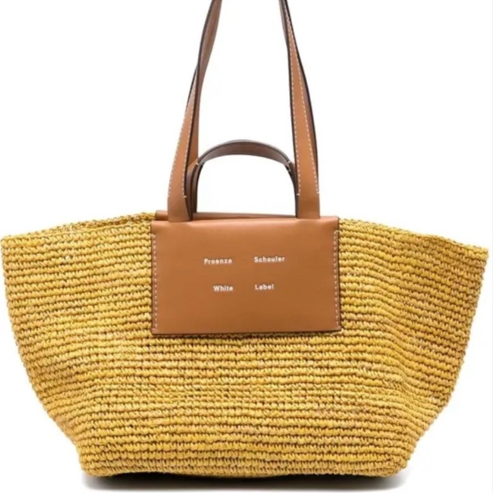 Proenza Schouler Brown Woven raffia Tote